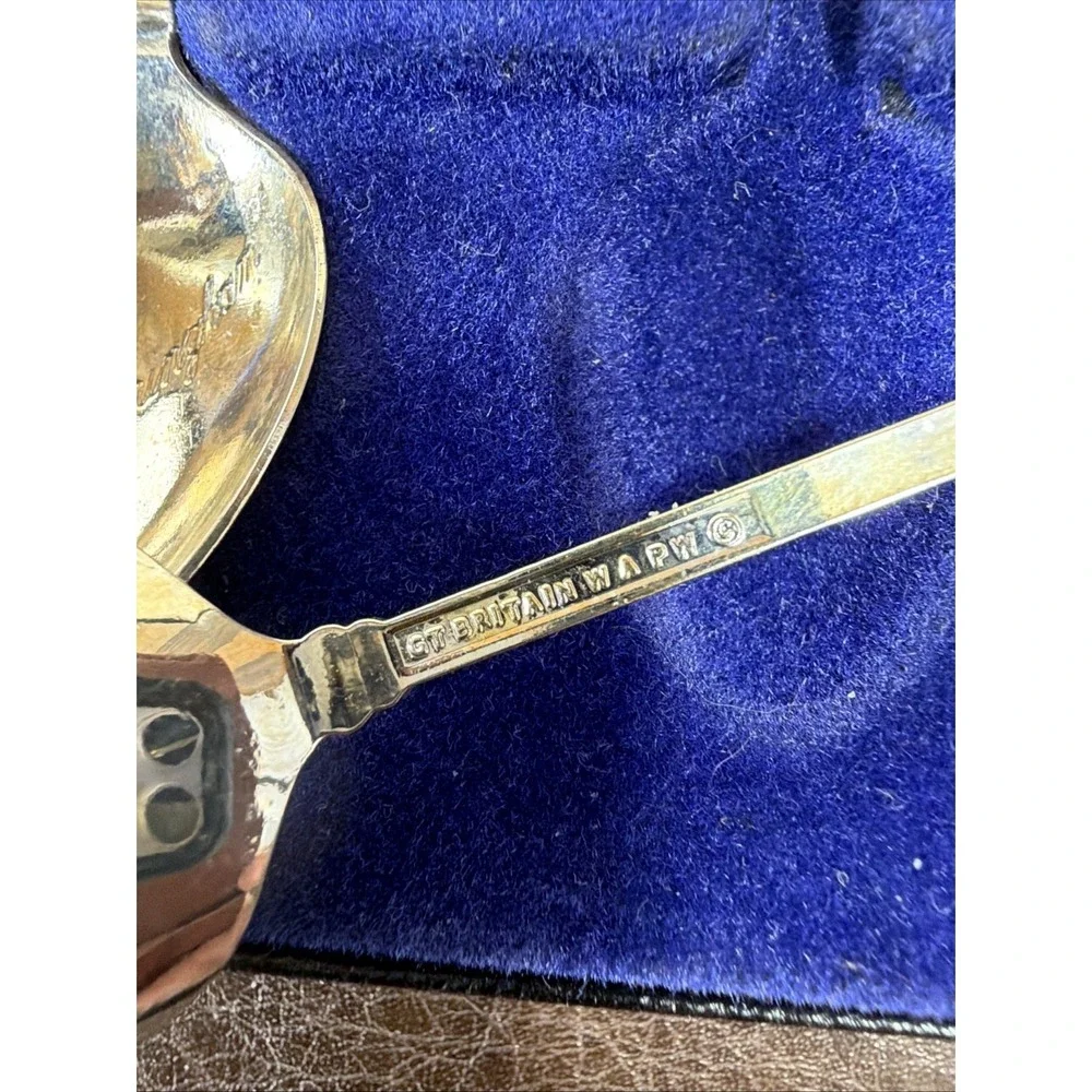 Vintage Sandringham Coronation Spoon‎ Set 6pc WAPW Silver Plate Great Britain